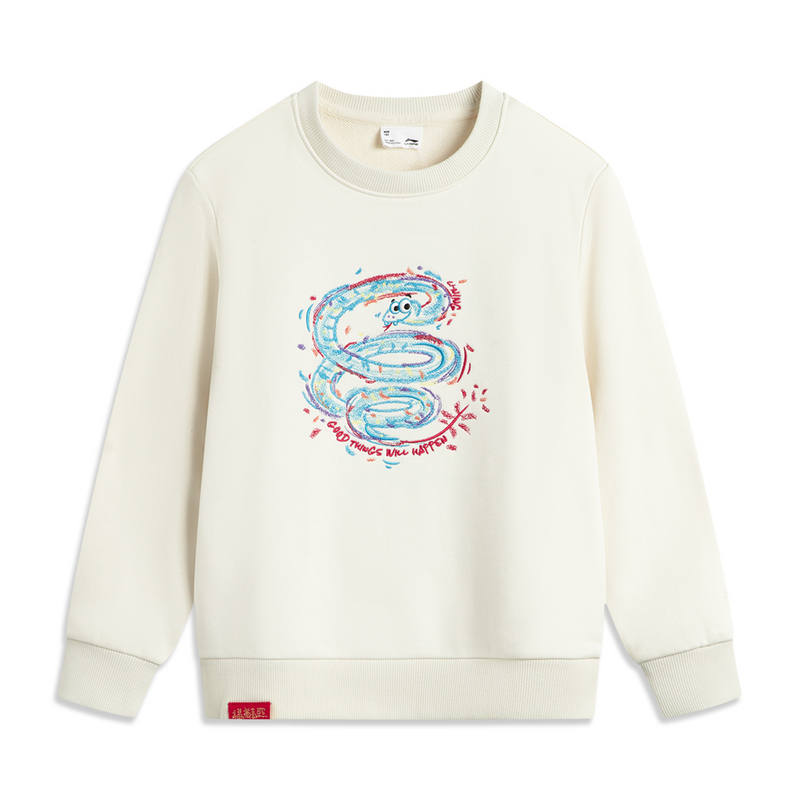 Li-Ning Li Ning Sports Life Collection Sweatshirt Unisex Ecru