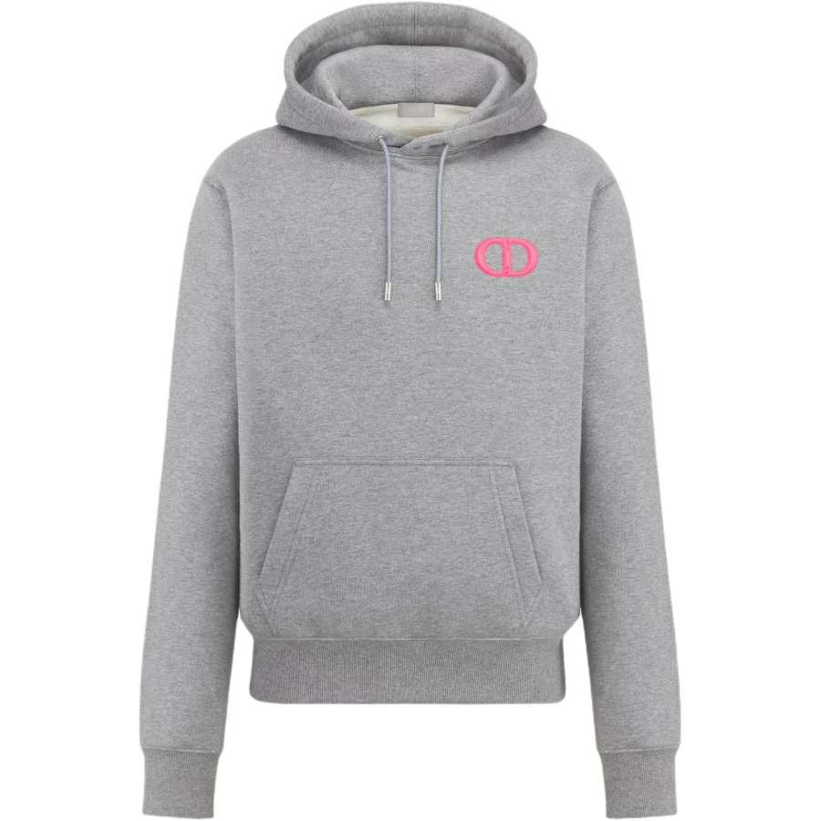 DIOR Homme Logo Embroidered Drawstring Hoodie