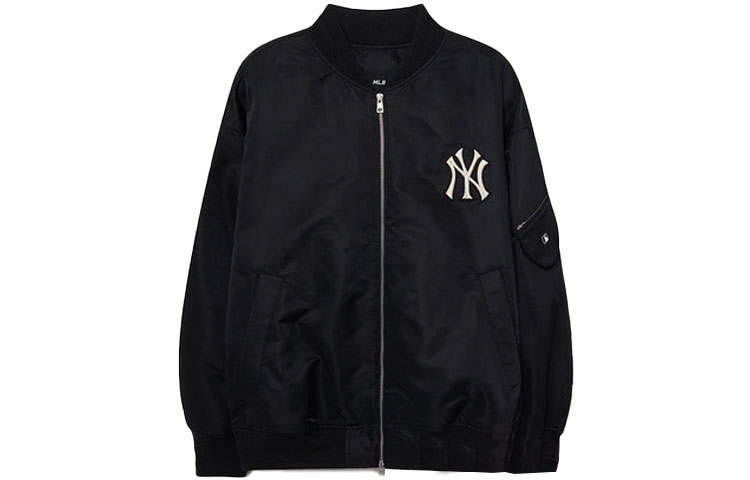MLB MLB New York Yankees Puffer Jackets Unisex Black Baseball Collar Moderate