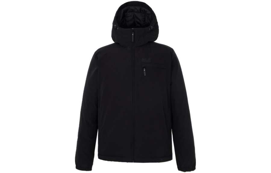 JACK WOLFSKIN Down Jackets Men's Black 6000 Hooded Moderate Other