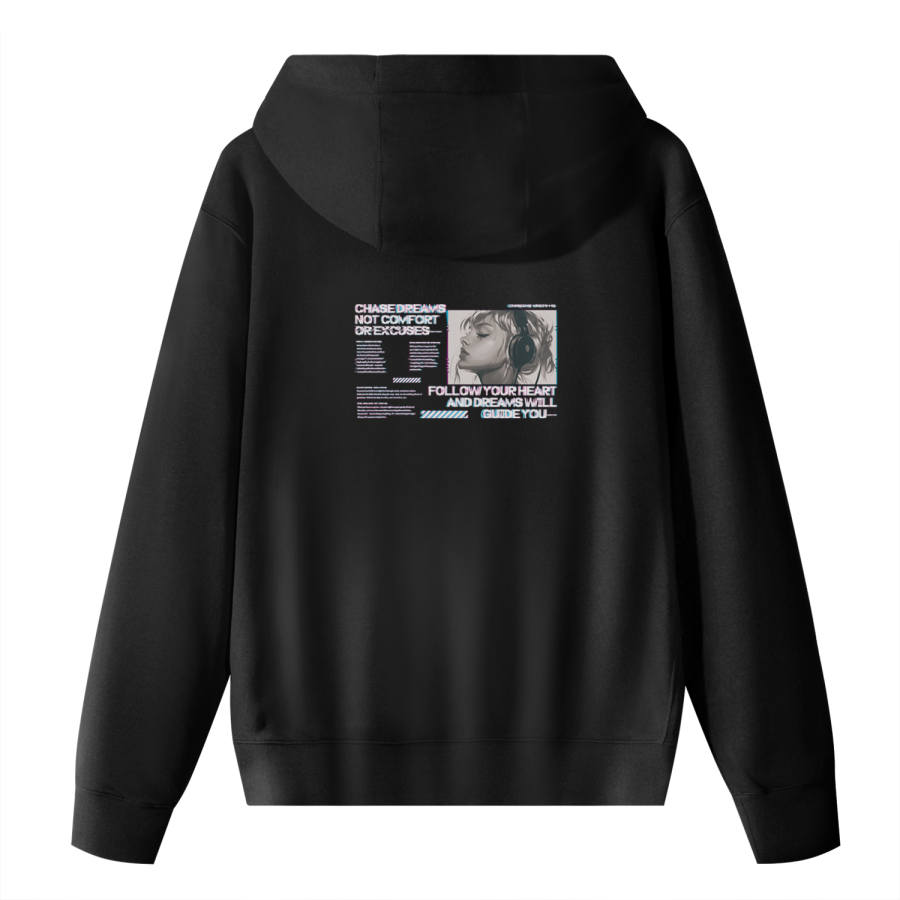 Nike Nike Sportswear Club Fleece Faulty Wave Girlish Thermal Pullover Fleece Lined Hooded Sports Sweatshirt Unisex Black