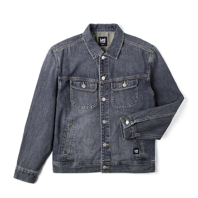 Lee Lee FW24 Denim Jacket Men's Vintage Dark Blue