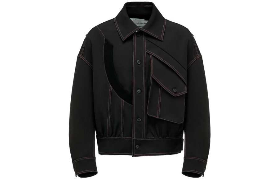 Feng Chen Wang Feng Chen Wang Jackets Men's Black Lapel Moderate Other