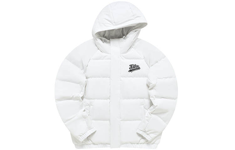 FILA FUSION Down Jackets Men's Standard White Hooded Moderate Other