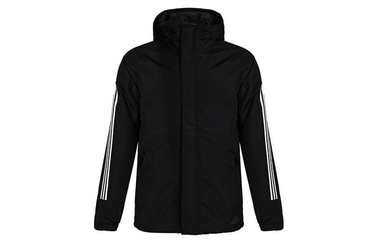 Adidas Adidas Puffer Jackets Men's Black Hooded Moderate Other