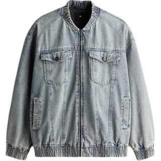 H&M Denim Jacket Men's Light Denim Blue