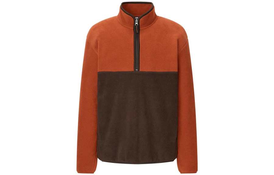 UNIQLO Velvet feel Coat Unisex Orange Brown