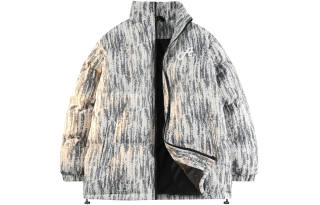 A.X.S.K Puffer Jackets Men's Stand Collar Thickened Padded Puffer Jacket