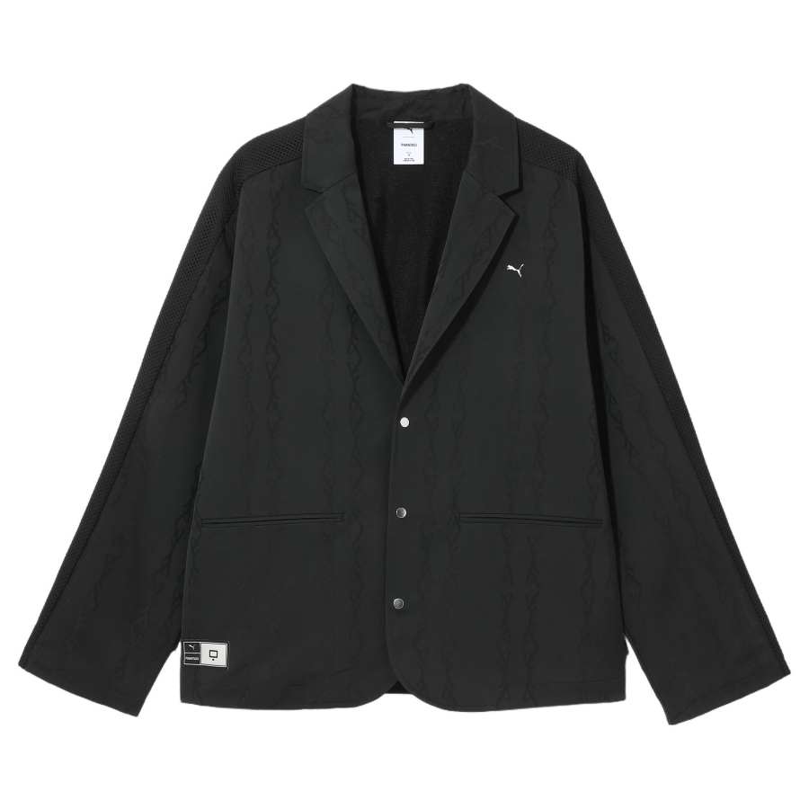 PUMA x PHANTACI T7WOVEN Blazer Fashion Minimalist Style Fleece Lined Thermal Business Suit Unisex Black
