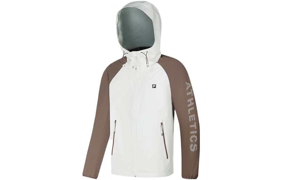 FILA Fitness Jackets Men's Lead Pink White Hooded Moderate Other