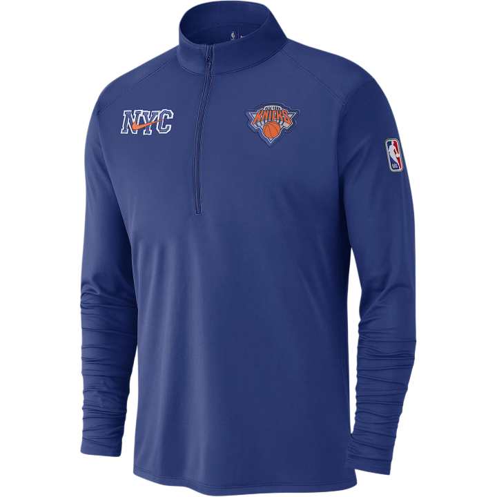 Nike Nike New York Knicks City Edition Men's Nike Dri FIT Nba 1/2 Zip Long Sleeve Top