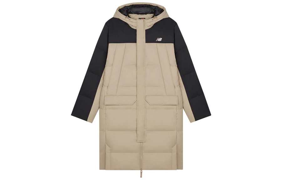 New Balance New Balance Sports Life Collection Down Jackets Men's Khaki Hooded Moderate Other