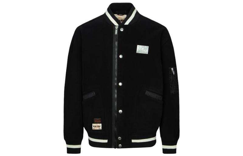 EVISU EVISU Jackets Men's Black Crew Neck Moderate Other