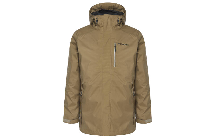 Columbia Waterproof UV Protection Thermal Windbreaker Jacket Men's Brown
