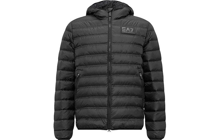EMPORIO ARMANI Logo-patch Hooded Jacket
