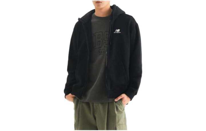New Balance New Balance Jackets Men's Black Hooded Moderate Other