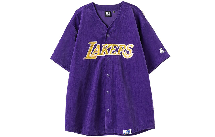 STARTER STARTER x Nba Baseball Jacket Lakers Team Unisex Purple