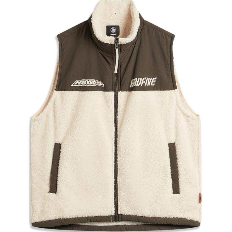 Li-Ning Li Ning Basketball Collection Fleece Lined Thermal Fashion Versatile Comfortable Casual Stand Collar Vest Men's