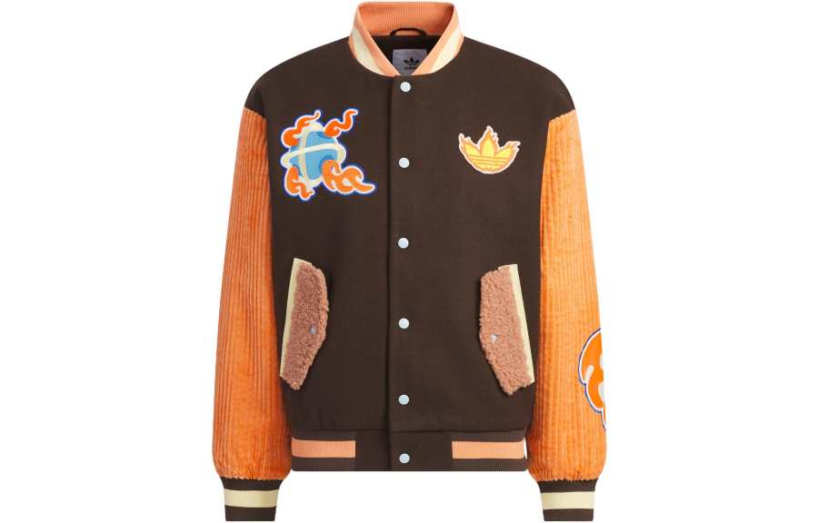 Adidas Originals Baseball Jacket Unisex Dark Brown