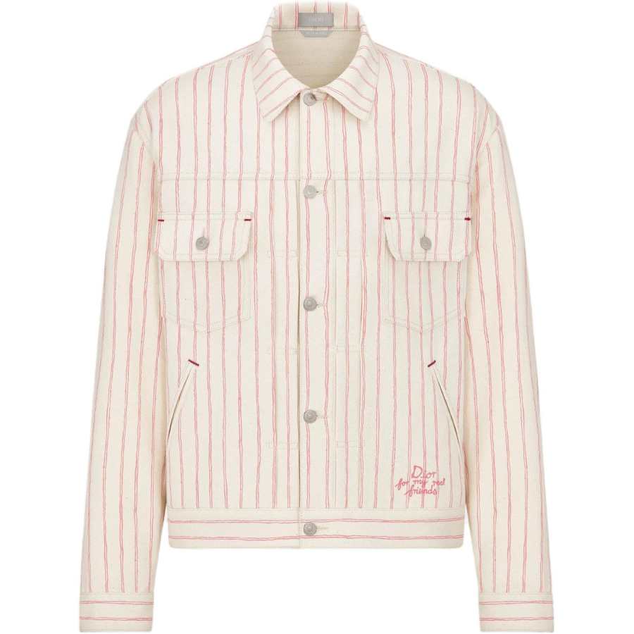 DIOR DIOR SS25 Denim Jacket Men's White