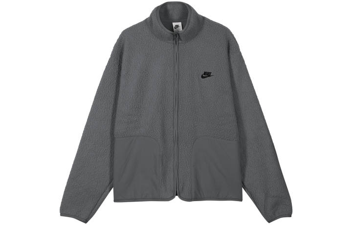 Nike Nike Club Jackets Men's Iron Gray Stand Collar Moderate Other