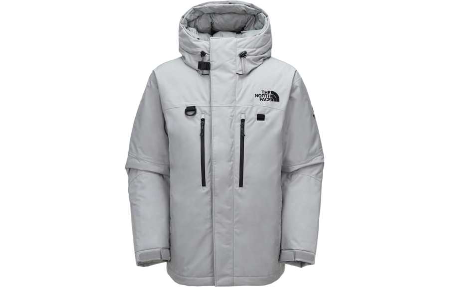 THE NORTH FACE HIMALAYAN ZIP in PARKA Down Jacket Winter Unisex Silver