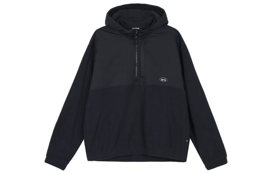 Nike Nike Fleece Paneled Skateboarding Hoodie With Fleece Lining Fleece Clothing Men's Black