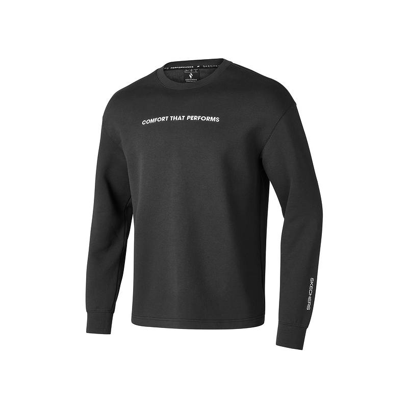 Skechers Basic Sports Collection Sweatshirt Men's Carbon Black