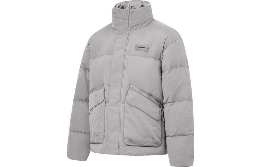 Li-Ning Li Ning Hot Pots Down Collection Down Jacket Unisex Jiang Stone Gray