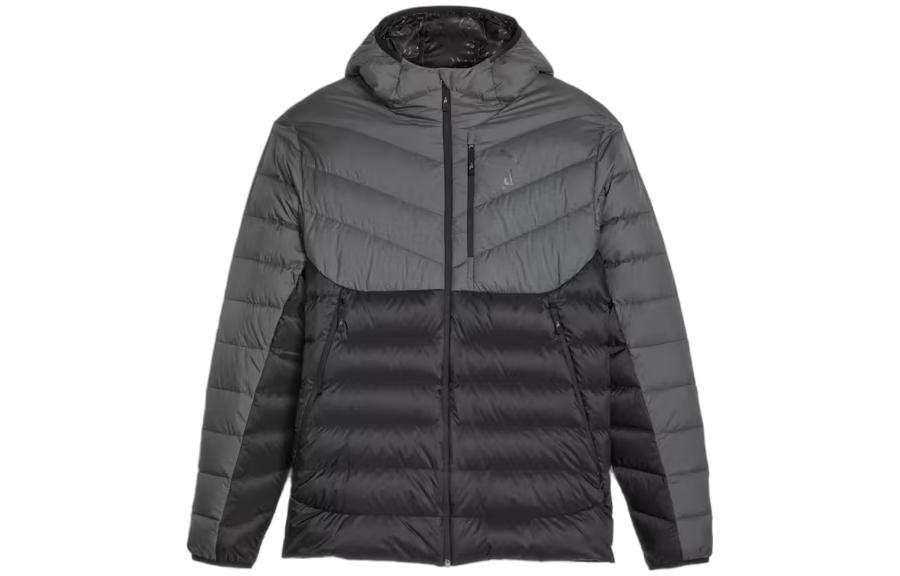 PUMA SEASONS Down Jackets Men's Black Hooded Moderate Other