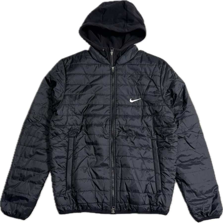 Nike Nike Sports Life Collection Puffer Jackets Men's Black Hooded Thin Other