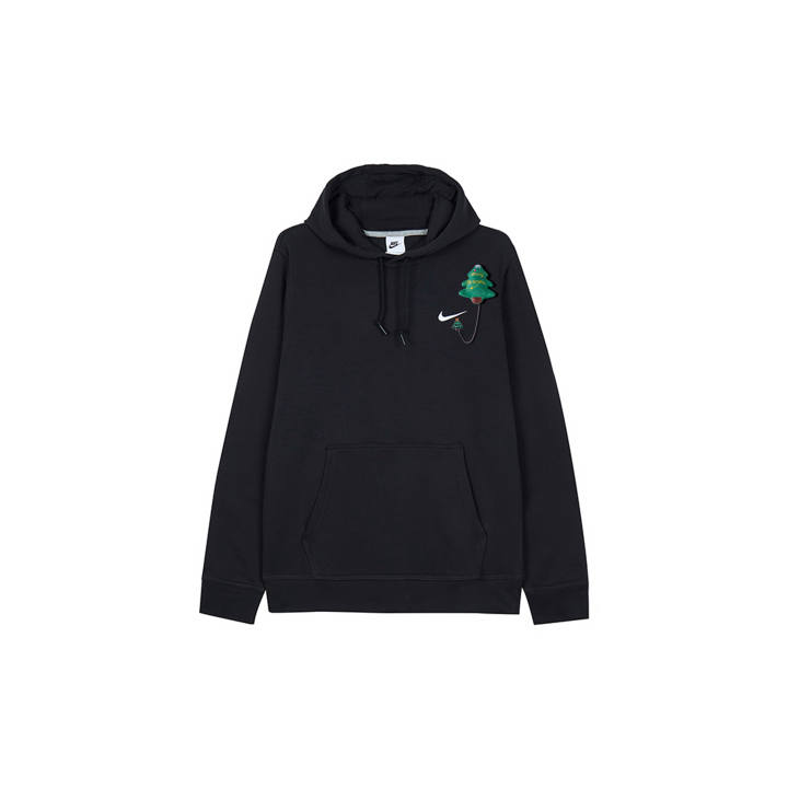 Nike Nike Sweatshirts Men's Black Hooded Thickened Regular