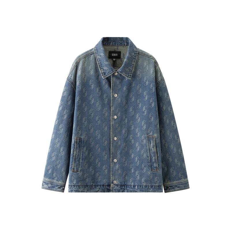 Semir Semir Denim Jackets Men's Lapel Moderate