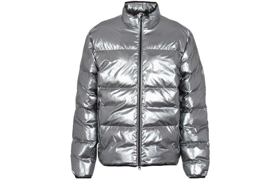 EMPORIO ARMANI EA7 Puffer Jacket Men's Silver