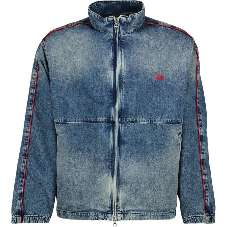 DIESEL DIESEL Logo Embroidered Denim Jacket
