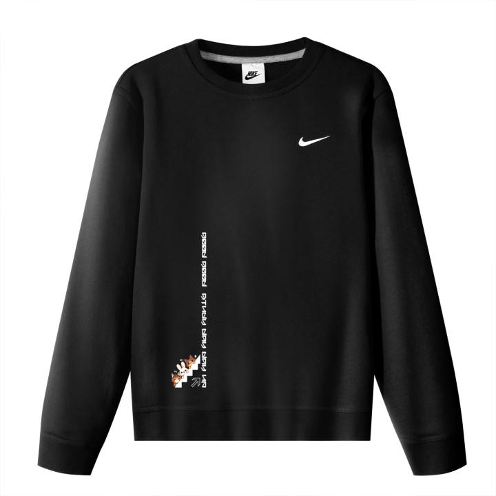 Nike Nike Sweatshirts Unisex Black Crew Neck Moderate Regular