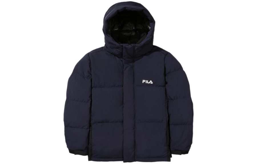 FILA FILA Down Jacket Unisex Navy Blue & Black