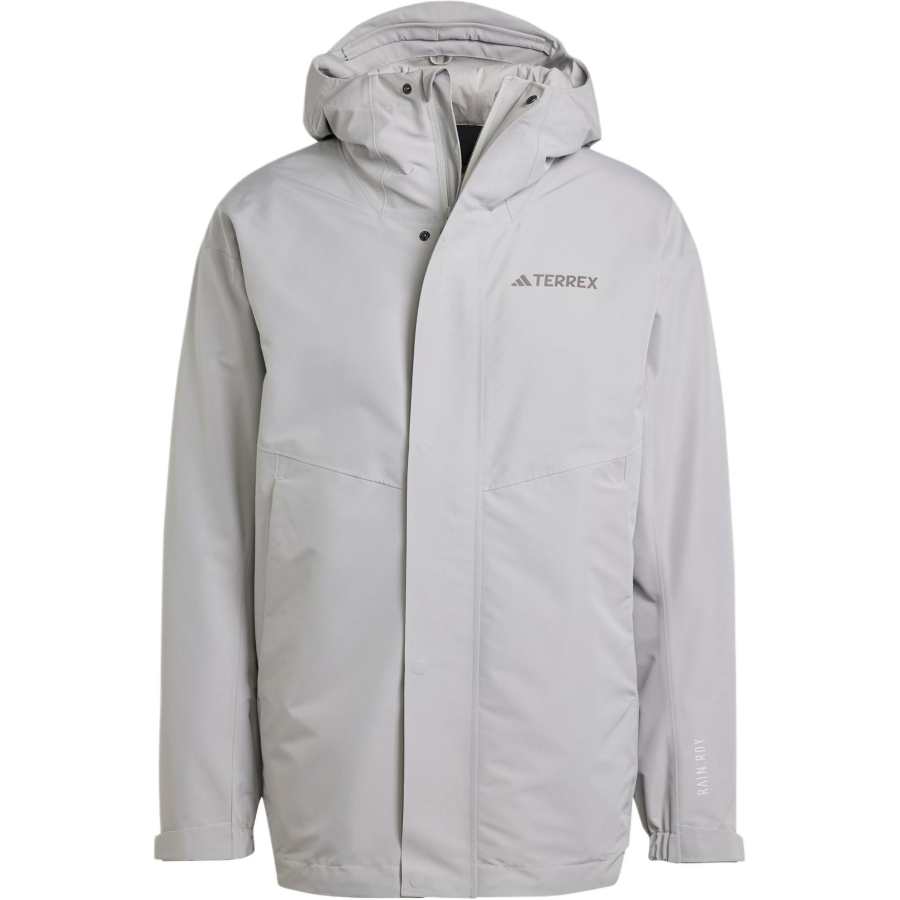 Adidas Adidas Waterproof And Windproof To Keep Warm Windbreaker Jacket Men's Gray