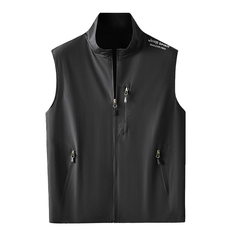 JEEP SPIRIT Vests Unisex Stand Collar Moderate Other