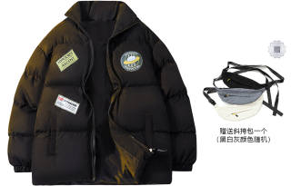 HYPASCENT Puffer Jackets Unisex Stand Collar Moderate Padded Puffer Jacket