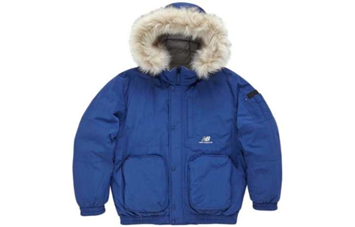 New Balance New Balance Down Jackets Men's Blue Hooded Moderate Other