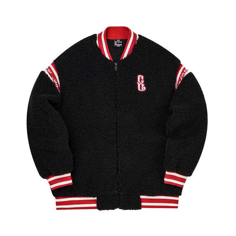 361° Trajectory 5.0 Sherpa Pattern Letter Women's Fleece Lined Thermal Casual Jacket Men's Velvet feel Coat Unisex