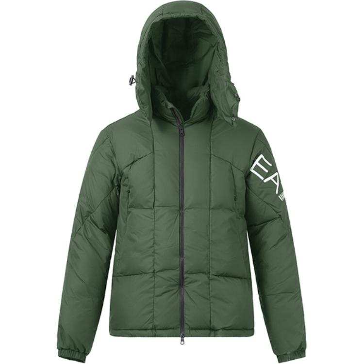 EMPORIO ARMANI FW2 Puffer Jacket Men's Dark Green