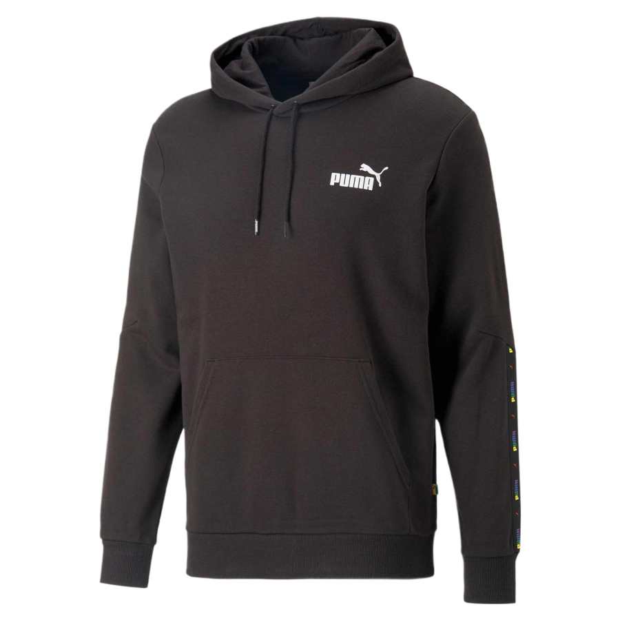 PUMA Sweatshirts Men's Black Hooded Moderate Regular