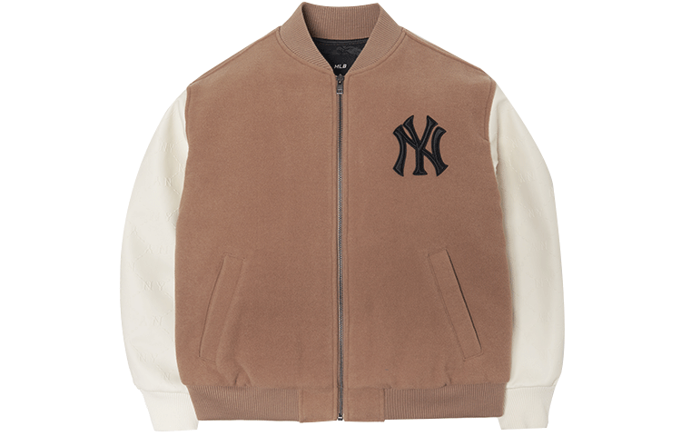 MLB MLB Base Logo Baseball Jacket Unisex Khaki
