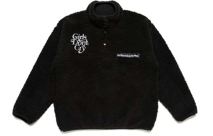 HUMAN MADE x Girls Don't Cry FW20 Polar Fleece Lined Stand Collar Jacket Unisex Black