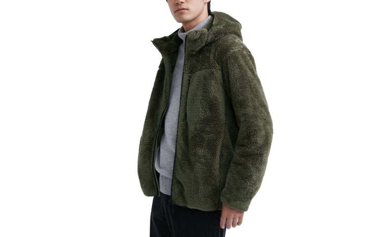 UNIQLO Velvet feel Coat Men's Dark Green