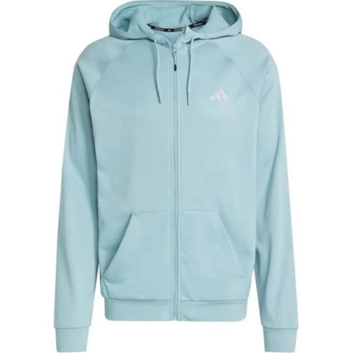 Adidas Adidas Game And Go Big Logo 3 Stripes Full Zip Hoodie