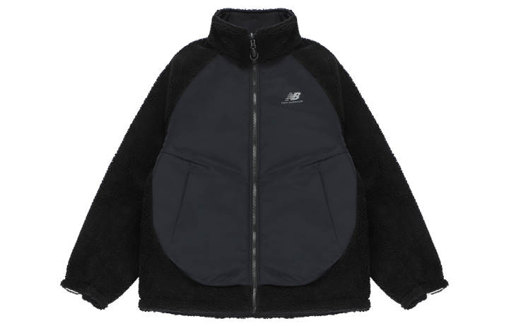 New Balance New Balance Velvet Jackets Unisex Black Stand Collar Moderate