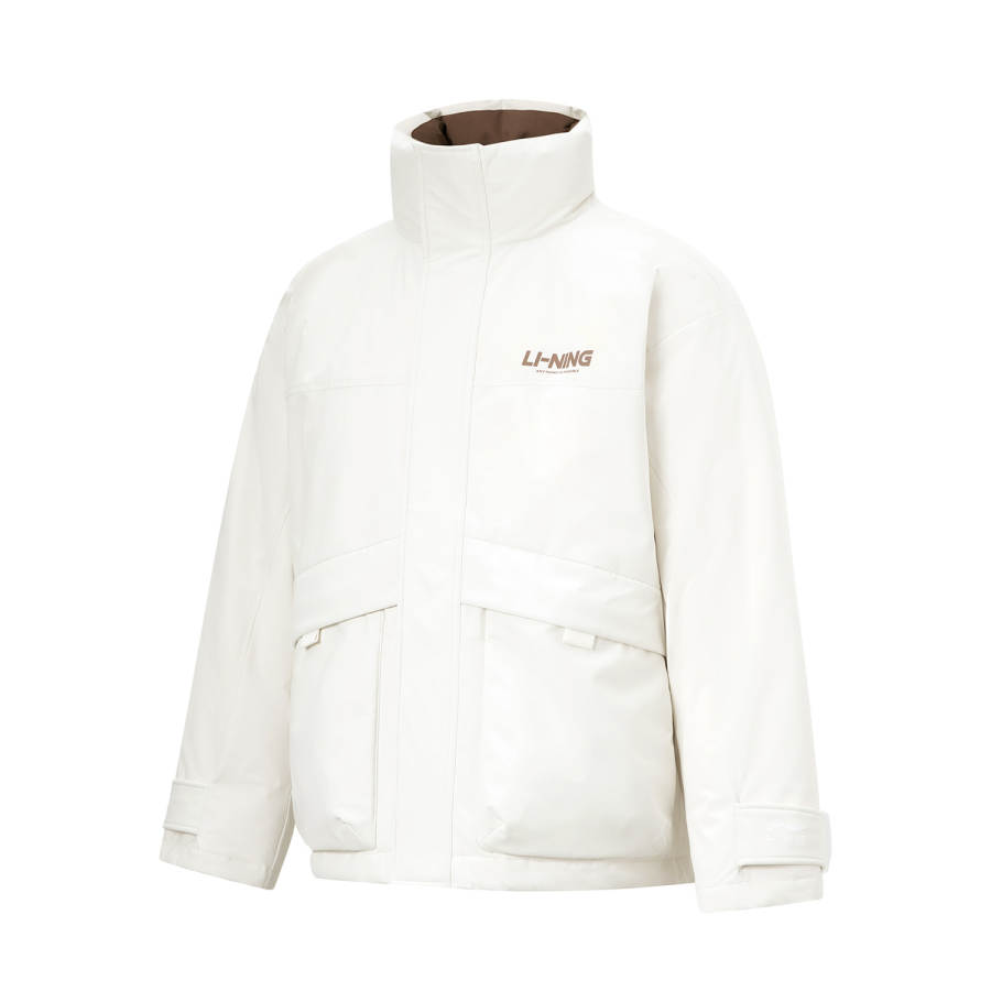 Li-Ning Li Ning Down Jacket Unisex Ecru